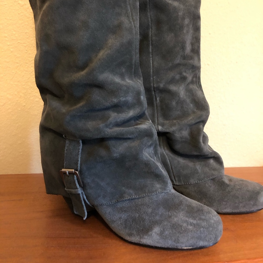 Grey Suede Naughty Monkey Boots